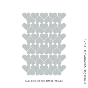 Vinil decorativo CORAÇÕES