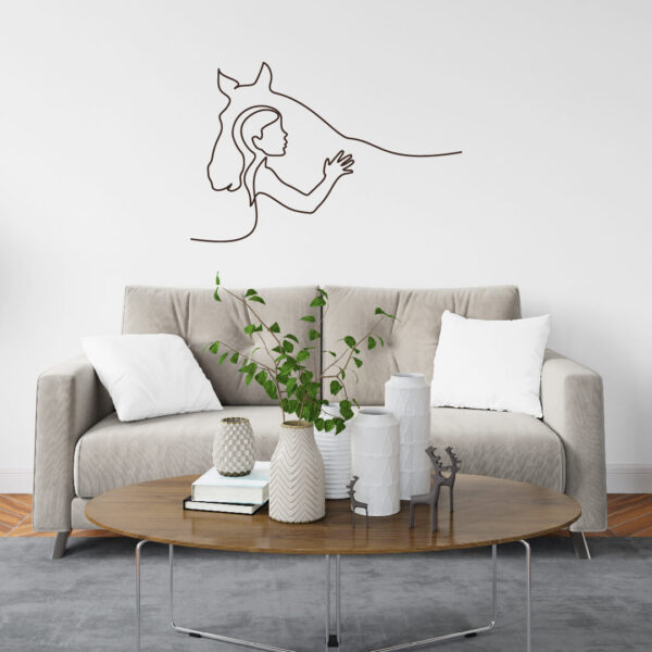 Vinil decorativo Cavalo Menina