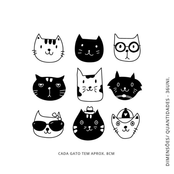 Vinil decorativo COOL CATS