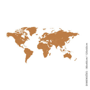 Vinil decorativo MAPA MUNDO
