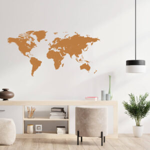 Vinil decorativo MAPA MUNDO