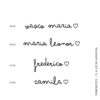 Vinil decorativo NOME PERSONALIZADO CORAÇÃO