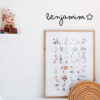 Vinil decorativo NOME PERSONALIZADO ESTRELA