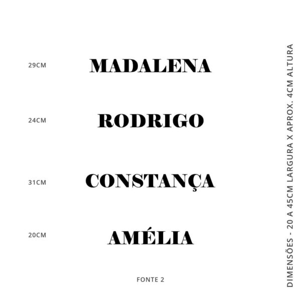 Vinil decorativo NOME PERSONALIZADO