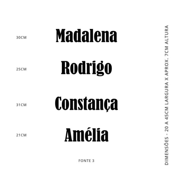 Vinil decorativo NOME PERSONALIZADO