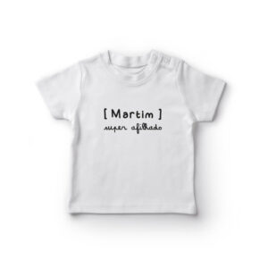 T-shirt Bebé Nome Personalizado 