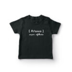 T-shirt Bebé Nome Personalizado "Super Afilhado"