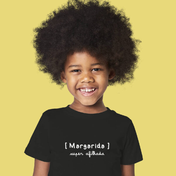 T-shirt Criança Nome Personalizado "Super Afilhada"